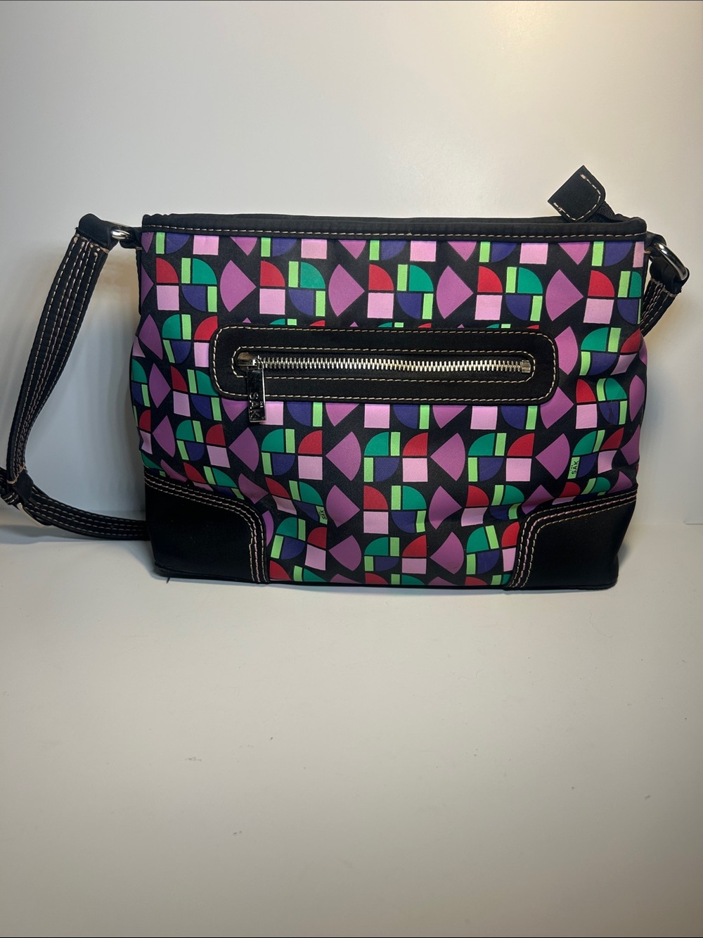 The Sak Geometric Colorful Shoulder Bag